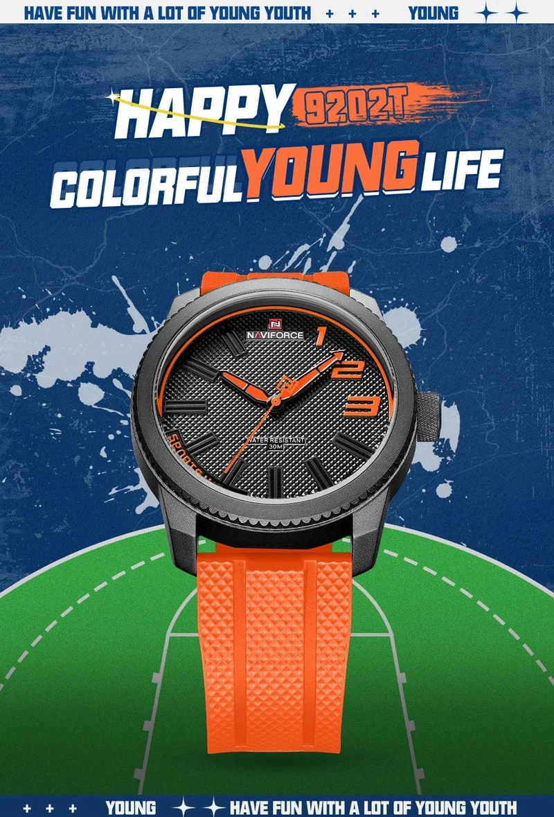 NAVIFORCE Top Luxus Marke Quarzuhr Männer Silikon Band Militär Uhren 30ATM Wasserdichte Armbanduhr Relogio Masculino 2022