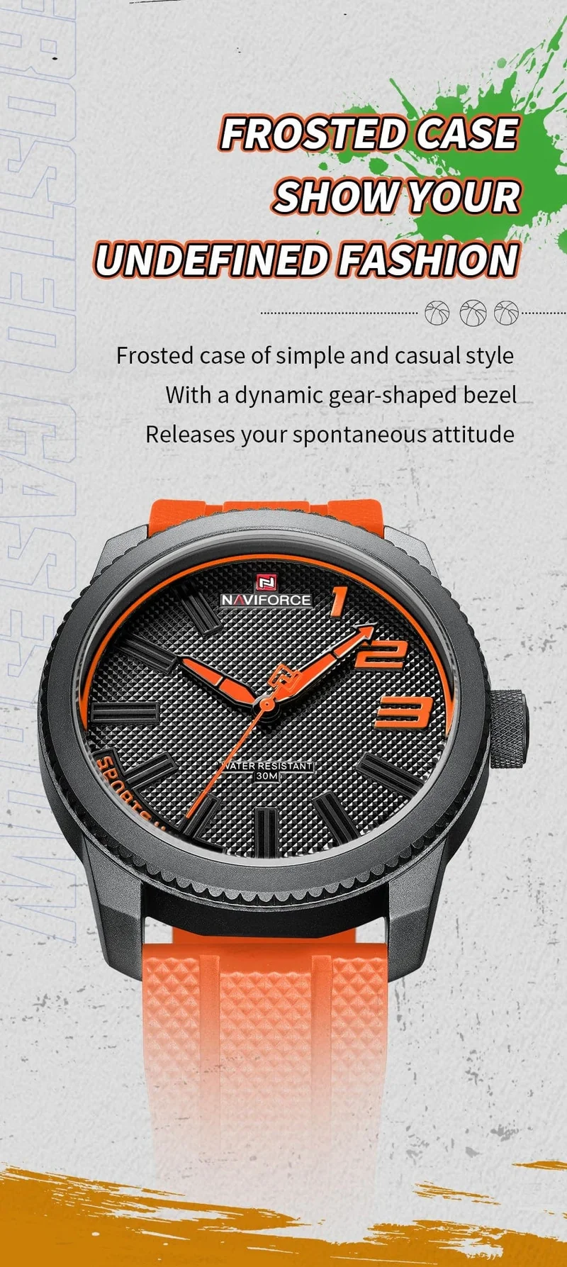 NAVIFORCE Top Luxus Marke Quarzuhr Männer Silikon Band Militär Uhren 30ATM Wasserdichte Armbanduhr Relogio Masculino 2022