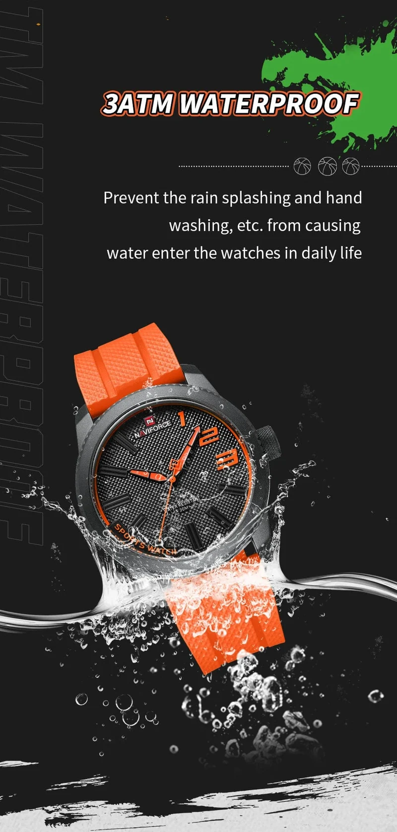 NAVIFORCE Top Luxus Marke Quarzuhr Männer Silikon Band Militär Uhren 30ATM Wasserdichte Armbanduhr Relogio Masculino 2022