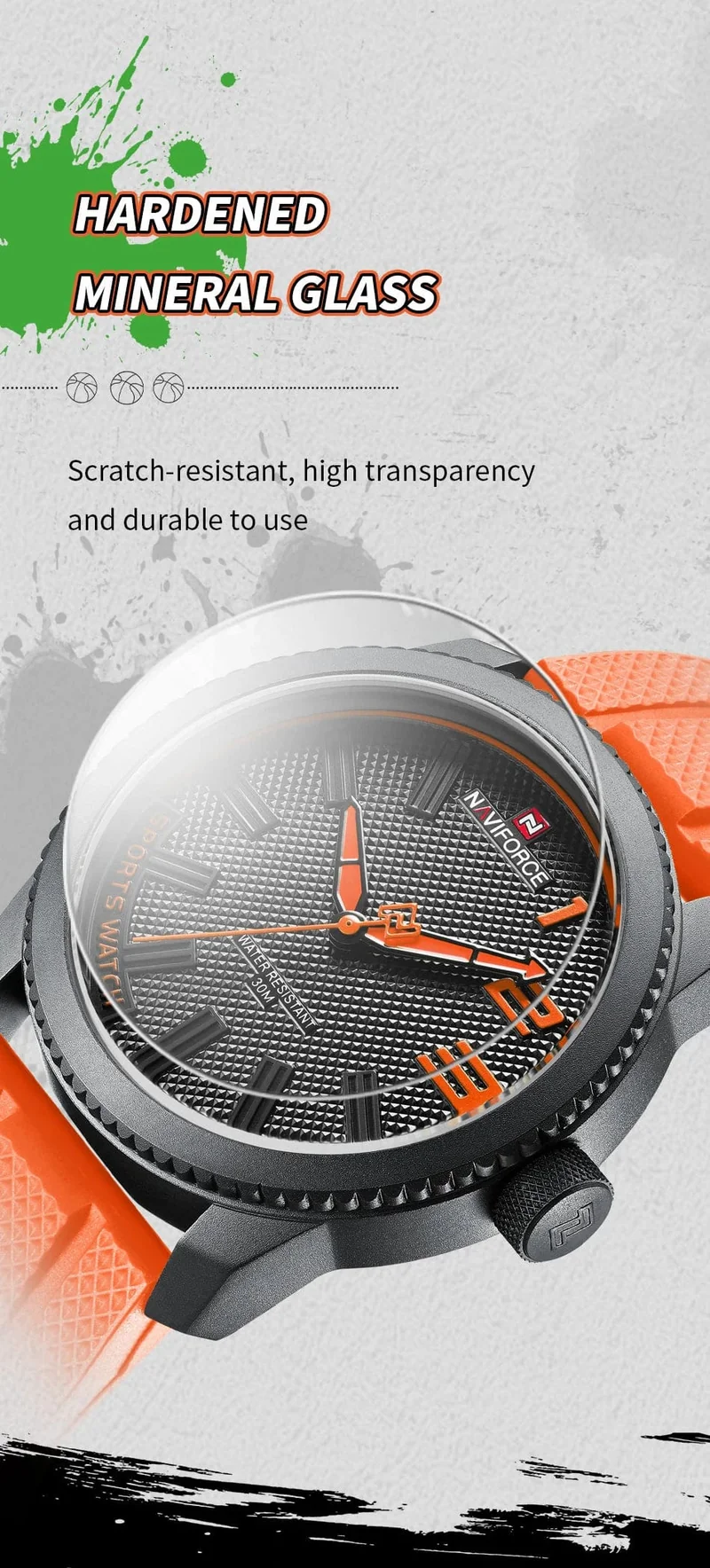 NAVIFORCE Top Luxus Marke Quarzuhr Männer Silikon Band Militär Uhren 30ATM Wasserdichte Armbanduhr Relogio Masculino 2022