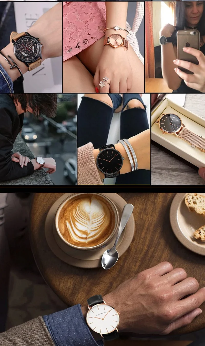 Hannah Martin Marke Mode Japan Quarz Armbanduhren Silber Braun Leder Herrenuhr Wasserdicht Kleid Uhr Männer Casual