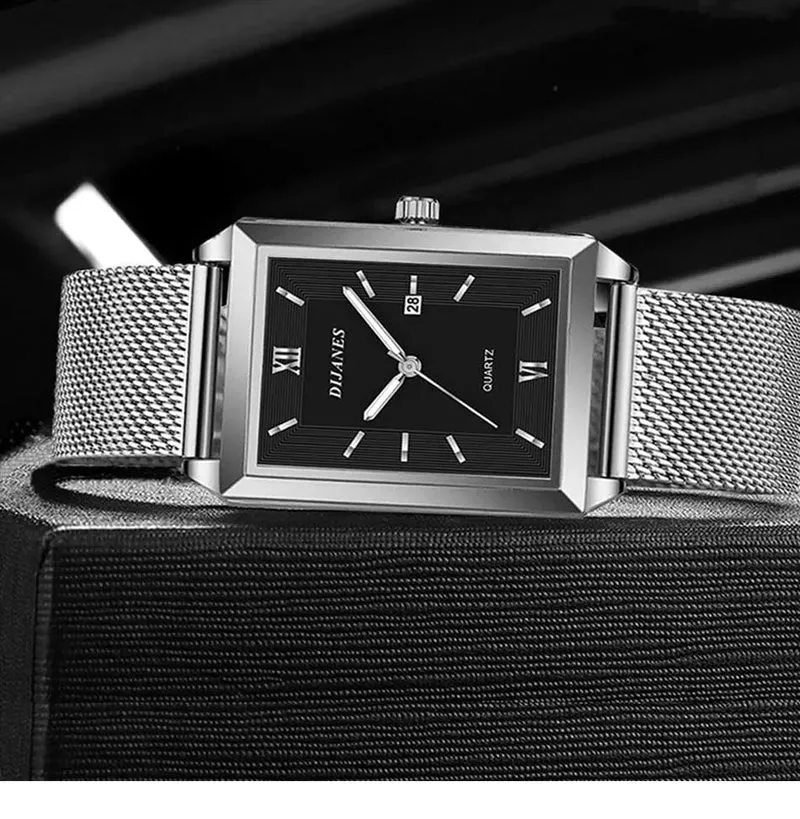 Herrenmode Sportuhren Einfache Männer Luxus Gold Business Ultradünne Edelstahl Mesh Gürtel Quarzuhr
