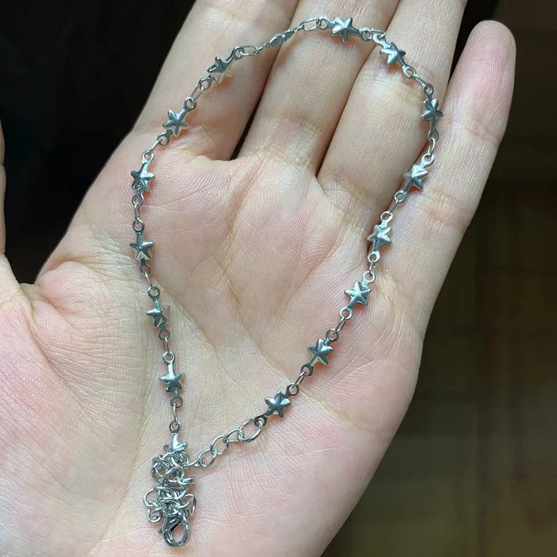 USENSET 11 Stile Charm Armband Halskette Frauen Schmuck Edelstahl Seil Ketten Sterne Armreifen Nie Abreiben Armbänder Geschenke