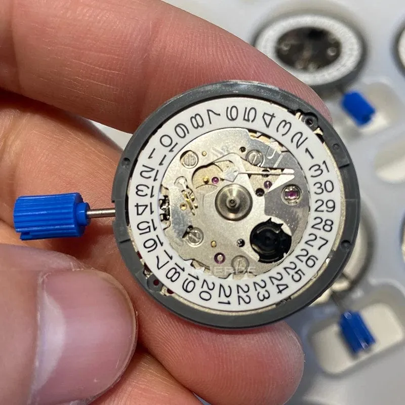 Original Japan NH35 NH35A 24 Schmuck Hohe Genauigkeit Mechanische Automatische Bewegung Weiß Tag Datum 3 uhr Krone
