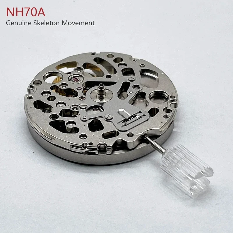 Japan Original NH70 NH70A Mechanisches Uhrwerk mit 24 Steinen, Skelett-Mechanismus-Modifikation, automatisches Uhrwerk ersetzen