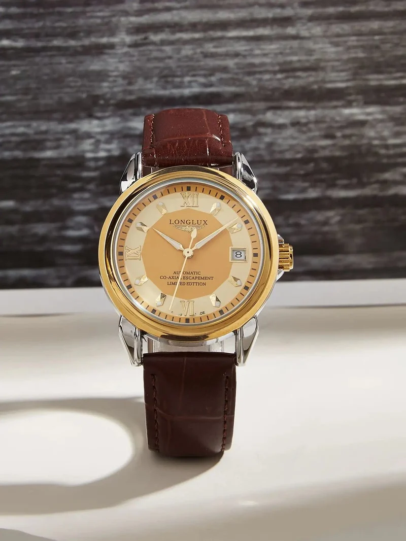 Herrenuhr mit Automatikwerk ist eine ideale Wahl für Business, Freizeit, Dating und jeden Anlass mit einem Kalender als Geschenk