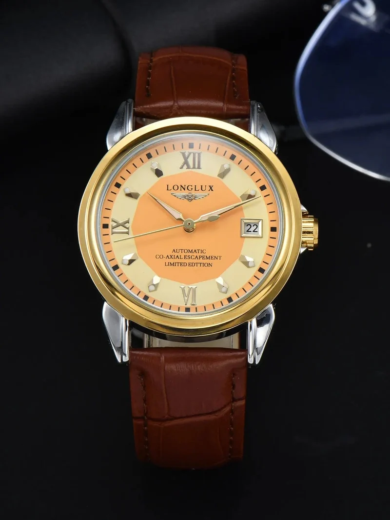 Herrenuhr mit Automatikwerk ist eine ideale Wahl für Business, Freizeit, Dating und jeden Anlass mit einem Kalender als Geschenk