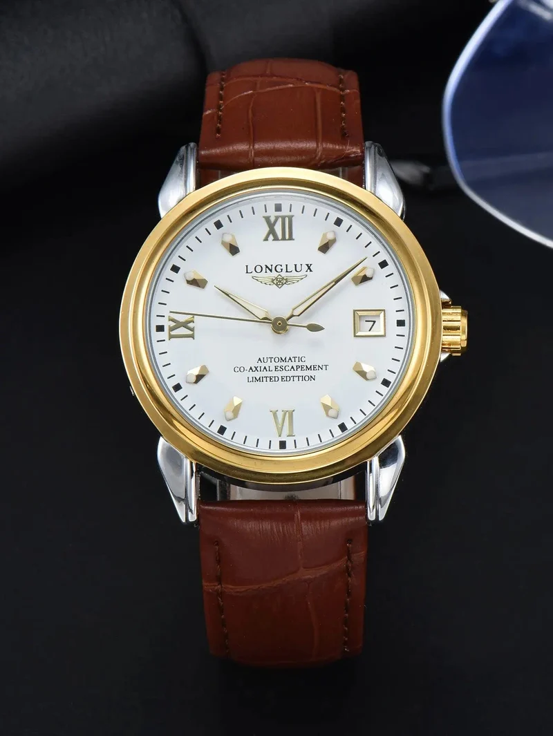 Herrenuhr mit Automatikwerk ist eine ideale Wahl für Business, Freizeit, Dating und jeden Anlass mit einem Kalender als Geschenk