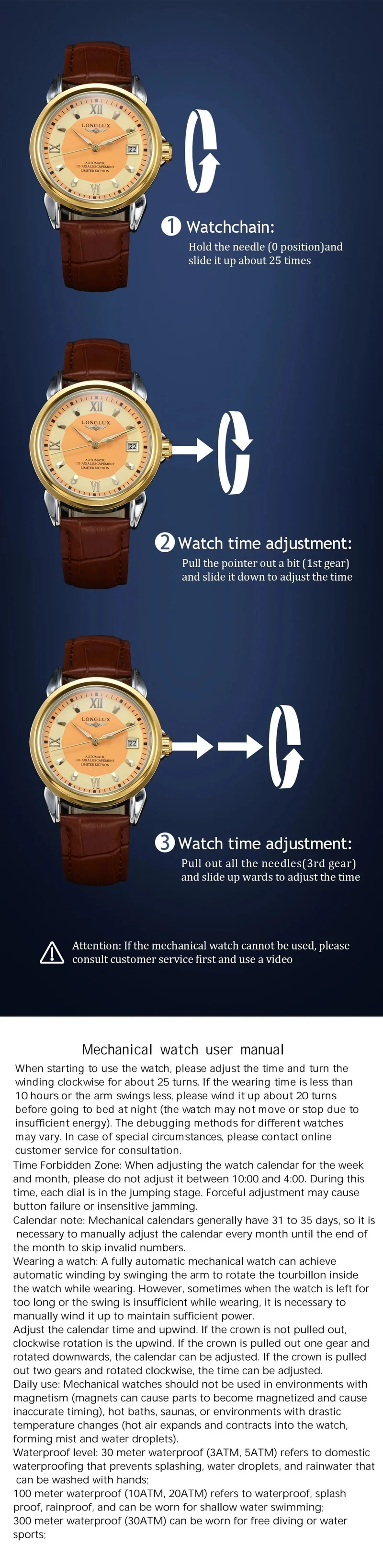 Herrenuhr mit Automatikwerk ist eine ideale Wahl für Business, Freizeit, Dating und jeden Anlass mit einem Kalender als Geschenk