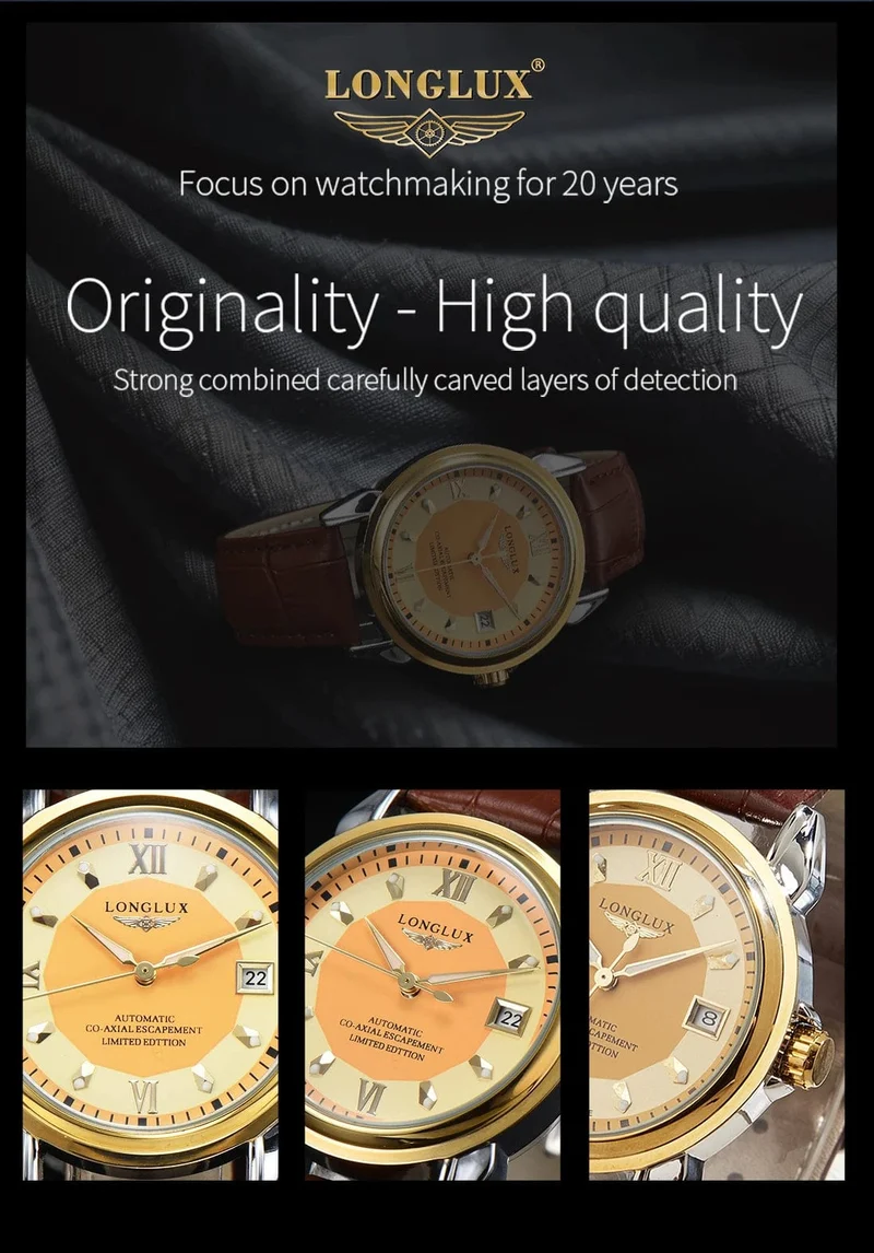 Herrenuhr mit Automatikwerk ist eine ideale Wahl für Business, Freizeit, Dating und jeden Anlass mit einem Kalender als Geschenk