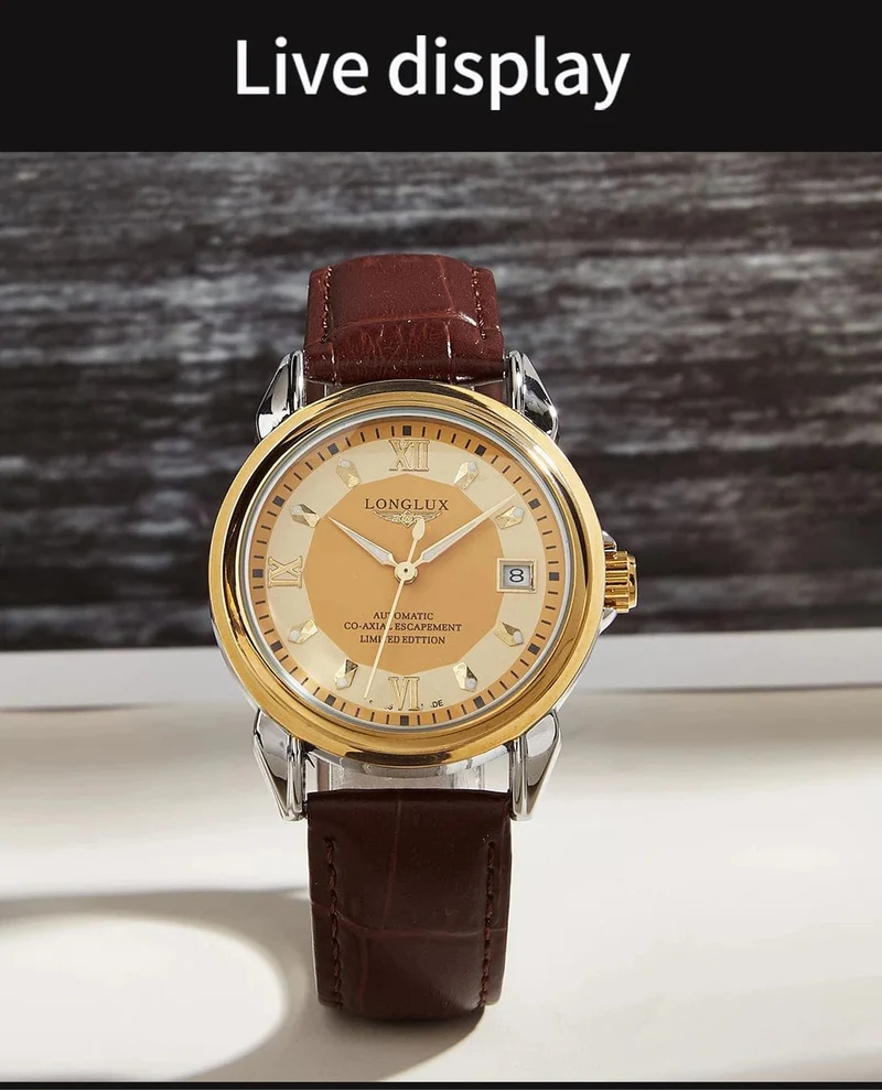Herrenuhr mit Automatikwerk ist eine ideale Wahl für Business, Freizeit, Dating und jeden Anlass mit einem Kalender als Geschenk