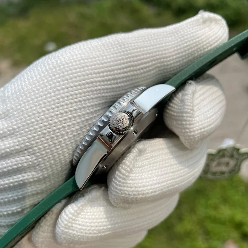 SD1953 Neues Armband mit gefräster Schließe 41MM NH35 Uhrwerk 300M wasserdichte automatische Taucheruhr für Herren Reloj Keramiklünette