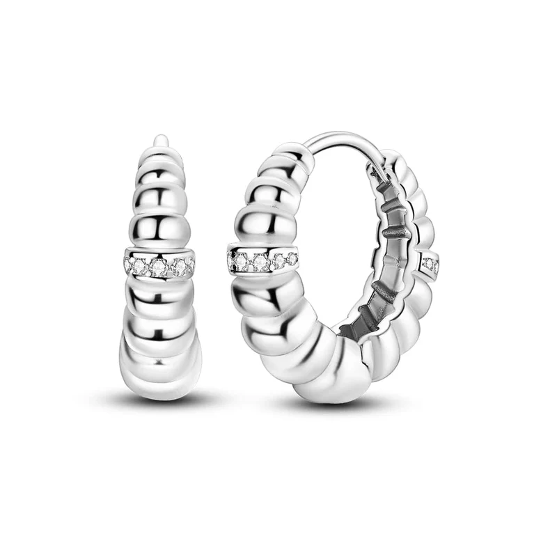 2024 neue Sterling Silber S9255 Einfarbig Atmosphärische Ohrringe Ohr Loops Einfache Feine Schmuck Frauen Mädchen Mode Party Geschenk