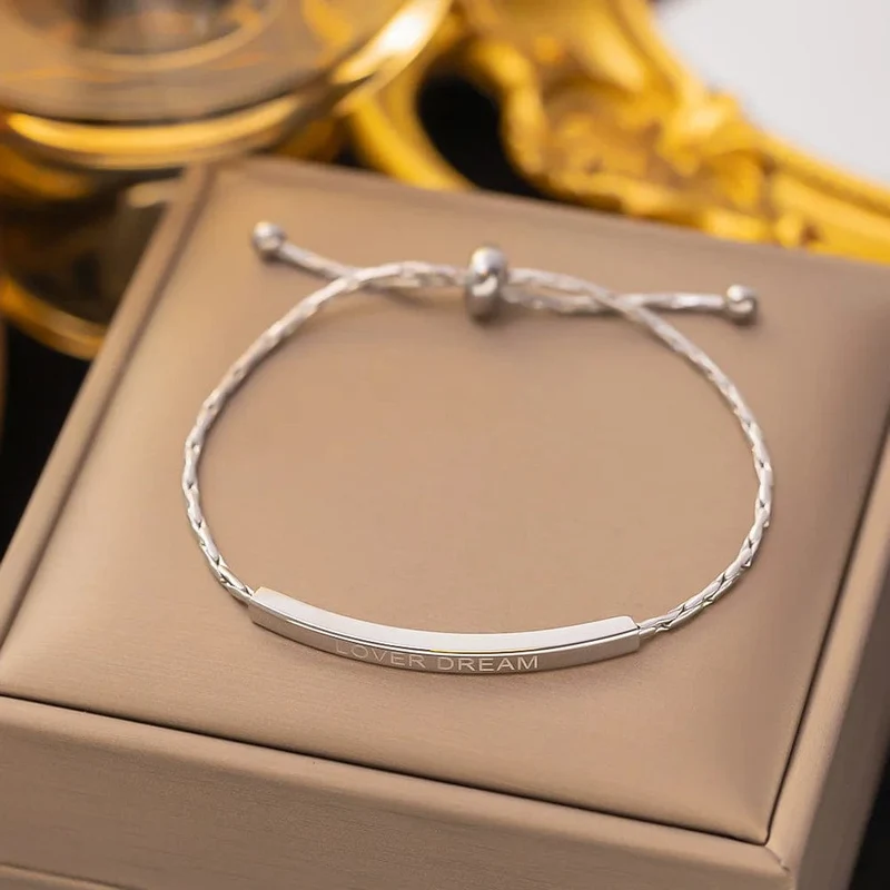 Edelstahl Stahl Farbe frauen Armband Liebe Herz Charme Hand Kette Mode Trendy Armreif Partei Schmuck Geschenke Neue Großhandel