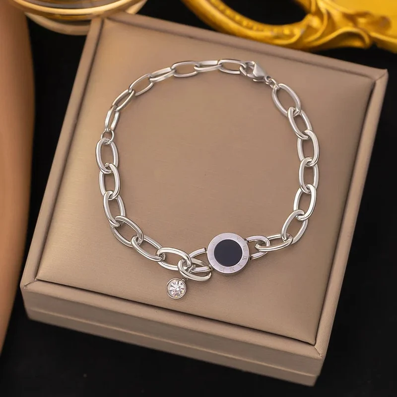 Edelstahl Stahl Farbe frauen Armband Liebe Herz Charme Hand Kette Mode Trendy Armreif Partei Schmuck Geschenke Neue Großhandel