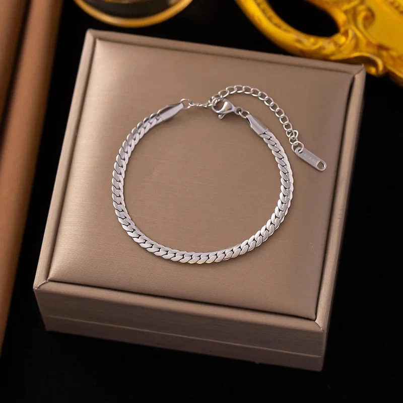 Edelstahl Stahl Farbe frauen Armband Liebe Herz Charme Hand Kette Mode Trendy Armreif Partei Schmuck Geschenke Neue Großhandel