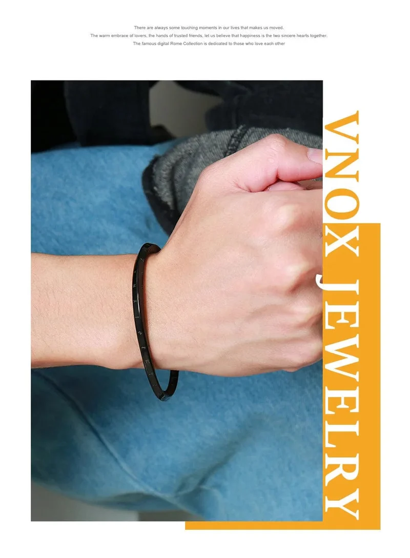Vnox Retro Nordic Vikings Manschettenarmreif Armbänder für Männer, Edelstahl Mobius Nordische Mythologie Runen Amulett Schmuck Papa Geschenk