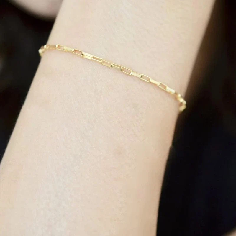 14K Gold gefülltes Kettenarmband, handgefertigter Schmuck, Boho-Charm-Armbänder, Vintage-Fußkettchen für Frauen, Brautjungfern-Geschenk, Goldarmband