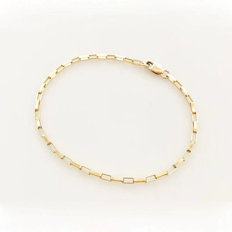 14K Gold gefülltes Kettenarmband, handgefertigter Schmuck, Boho-Charm-Armbänder, Vintage-Fußkettchen für Frauen, Brautjungfern-Geschenk, Goldarmband