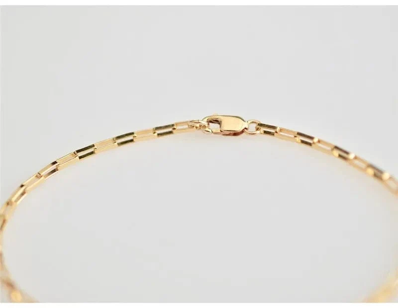 14K Gold gefülltes Kettenarmband, handgefertigter Schmuck, Boho-Charm-Armbänder, Vintage-Fußkettchen für Frauen, Brautjungfern-Geschenk, Goldarmband