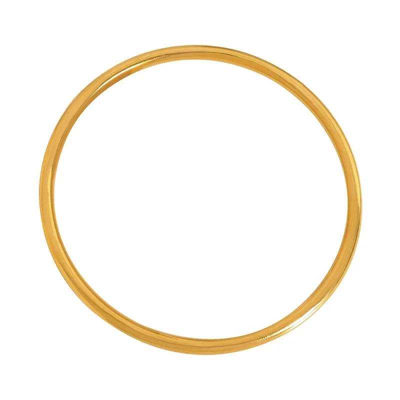 Farbechter Armreif aus Edelstahl für Frauen, nicht verblassend, rund, minimalistisch, Damen-Armbänder, Luxusschmuck für Frauen