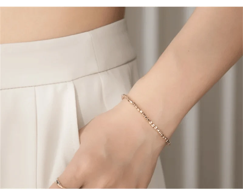 14K Gold gefülltes Perlenarmband, handgefertigt, anlaufgeschützter Schmuck, Boho-Armbänder, Fußkettchen für Frauen, Brautjungferngeschenk, Goldarmband