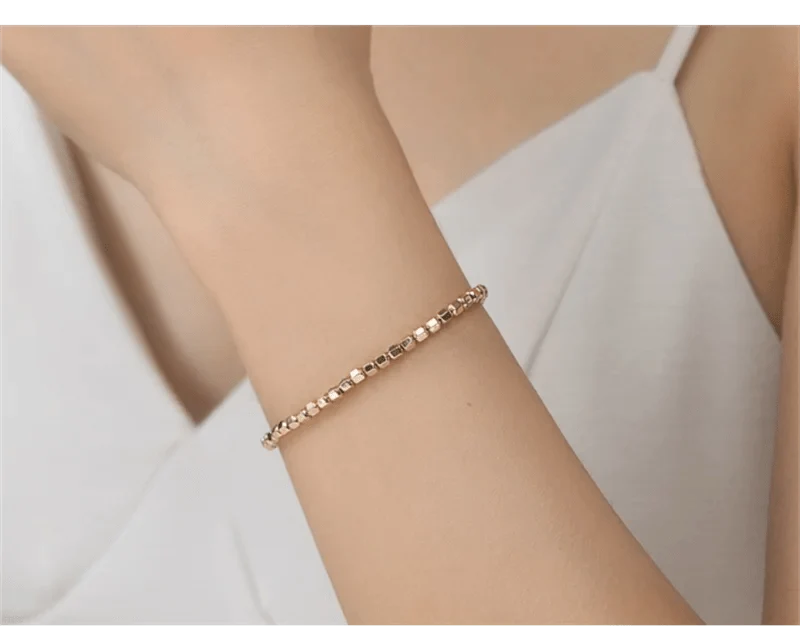 14K Gold gefülltes Perlenarmband, handgefertigt, anlaufgeschützter Schmuck, Boho-Armbänder, Fußkettchen für Frauen, Brautjungferngeschenk, Goldarmband