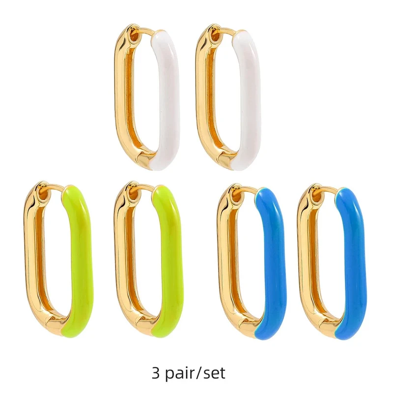 Boho-Ohrring-Set in verschiedenen Farben, rund, mit süßem Herz- und Sternanhänger für Damen und Mädchen