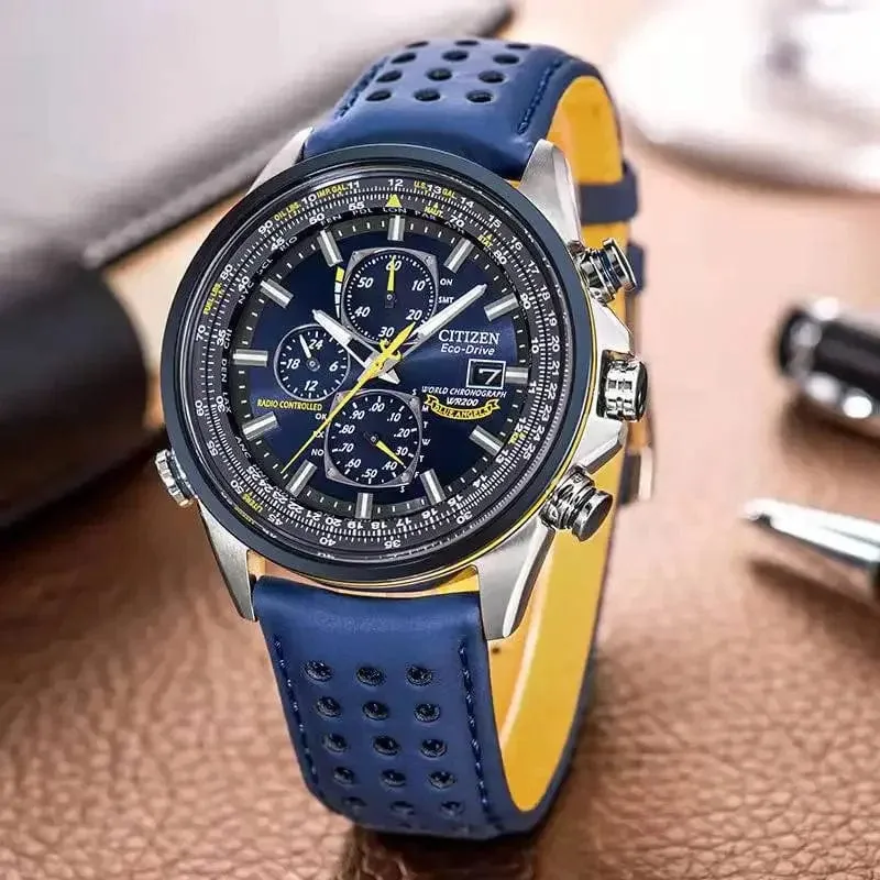 CITIZEN Herrenuhren Luxus Trend Quarzuhr Leuchtender Kalender Wasserdicht Multifunktion Ausgefallene Runde Automatikuhr Edelstahl