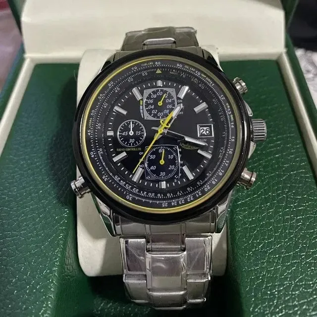 CITIZEN Herrenuhren Luxus Trend Quarzuhr Leuchtender Kalender Wasserdicht Multifunktion Ausgefallene Runde Automatikuhr Edelstahl