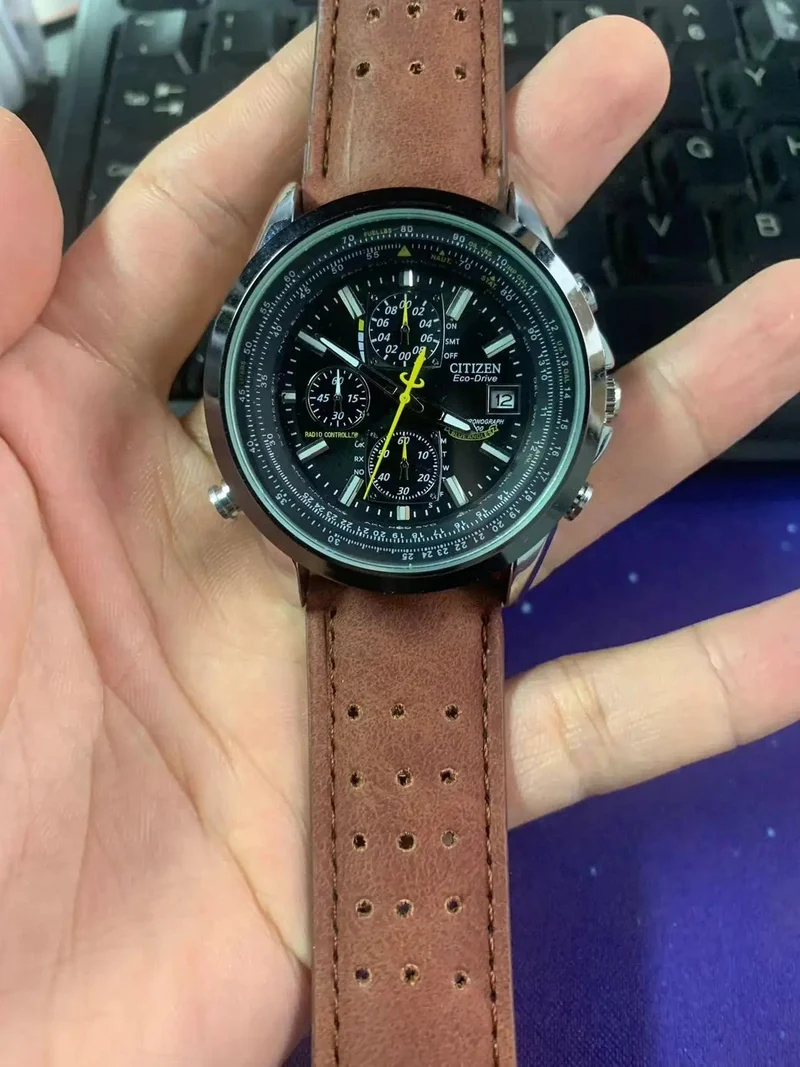 CITIZEN Herrenuhren Luxus Trend Quarzuhr Leuchtender Kalender Wasserdicht Multifunktion Ausgefallene Runde Automatikuhr Edelstahl