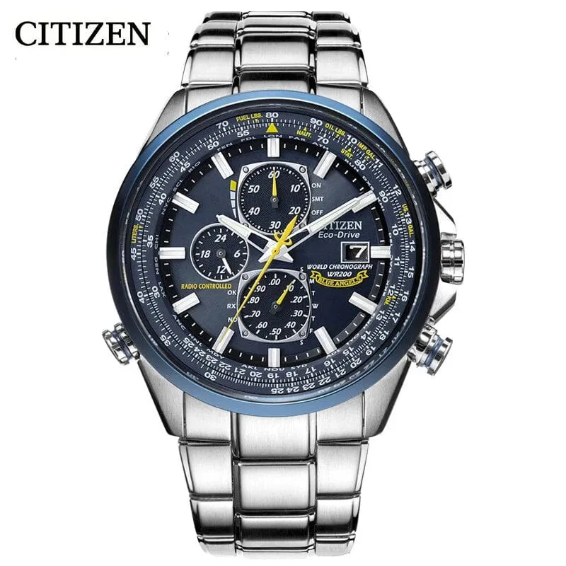 CITIZEN Herrenuhren Luxus Trend Quarzuhr Leuchtender Kalender Wasserdicht Multifunktion Ausgefallene Runde Automatikuhr Edelstahl