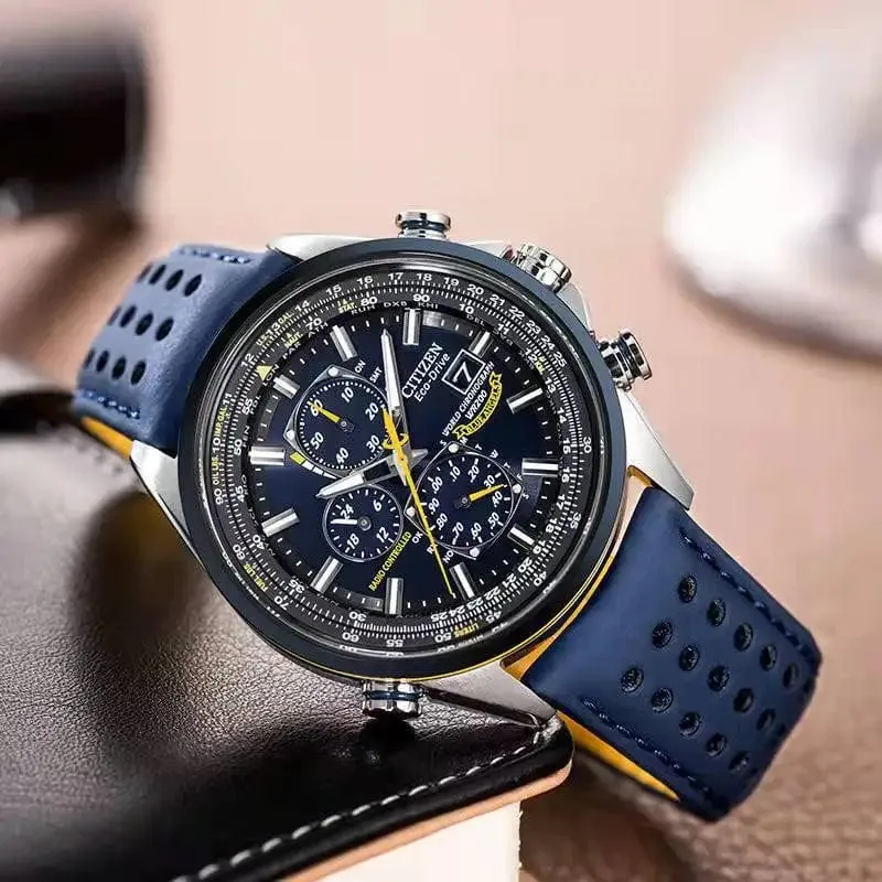 CITIZEN Herrenuhren Luxus Trend Quarzuhr Leuchtender Kalender Wasserdicht Multifunktion Ausgefallene Runde Automatikuhr Edelstahl