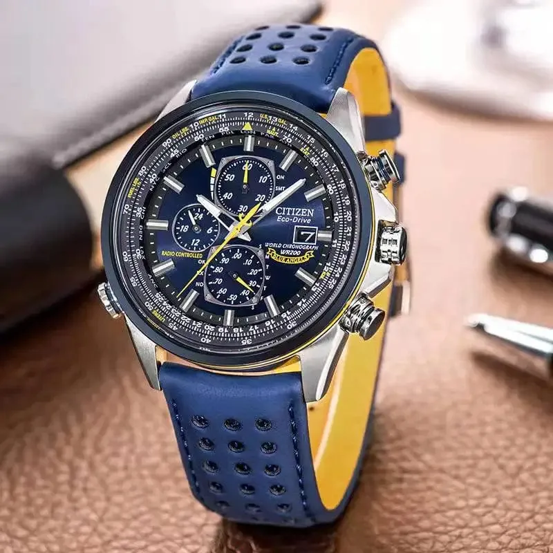 CITIZEN Herrenuhren Luxus Trend Quarzuhr Leuchtender Kalender Wasserdicht Multifunktion Ausgefallene Runde Automatikuhr Edelstahl