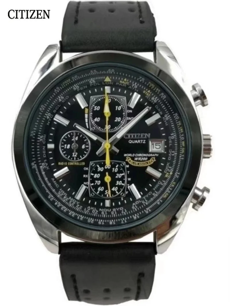 CITIZEN Herrenuhren Luxus Trend Quarzuhr Leuchtender Kalender Wasserdicht Multifunktion Ausgefallene Runde Automatikuhr Edelstahl