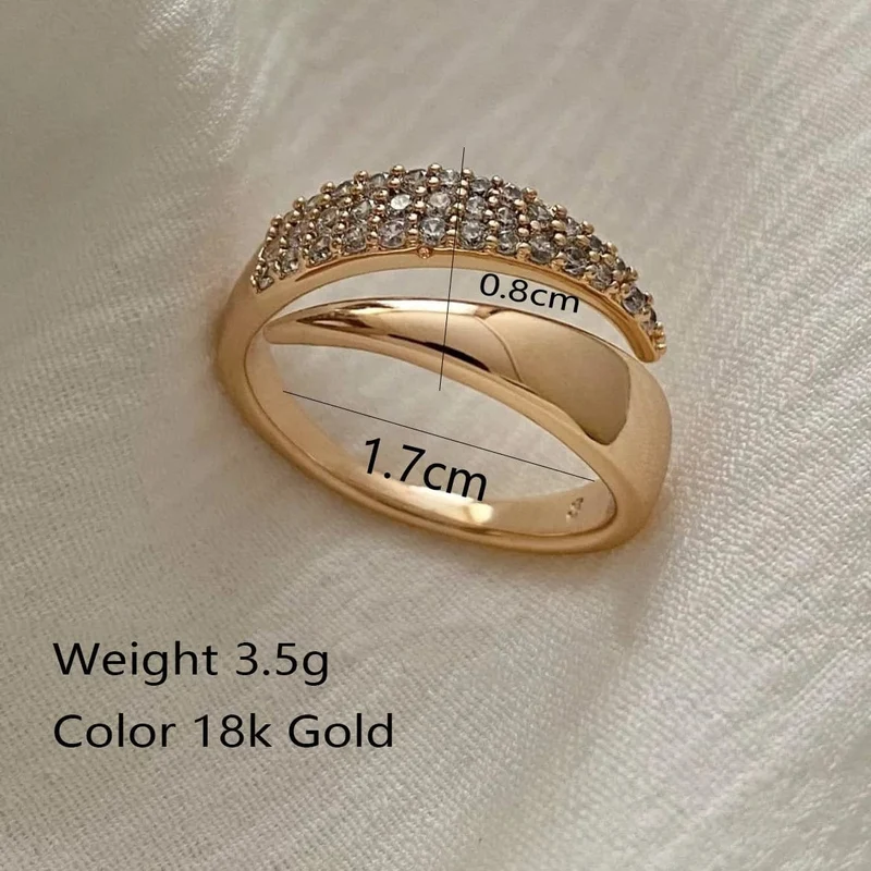 2024 Neu Edelstahl 18 K vergoldet Sonnenringe für Frauen Naturstein eingelegt in hohlen Metalltexturring Trendy Schmuck