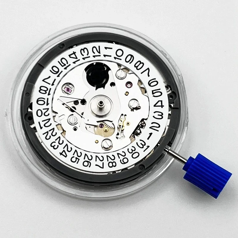 NH35 Bewegung Weiß Kalender 24 Juwelen Hohe Genauigkeit Mechanische Bewegung Uhr Zubehör Für 3/3.8 uhr Krone