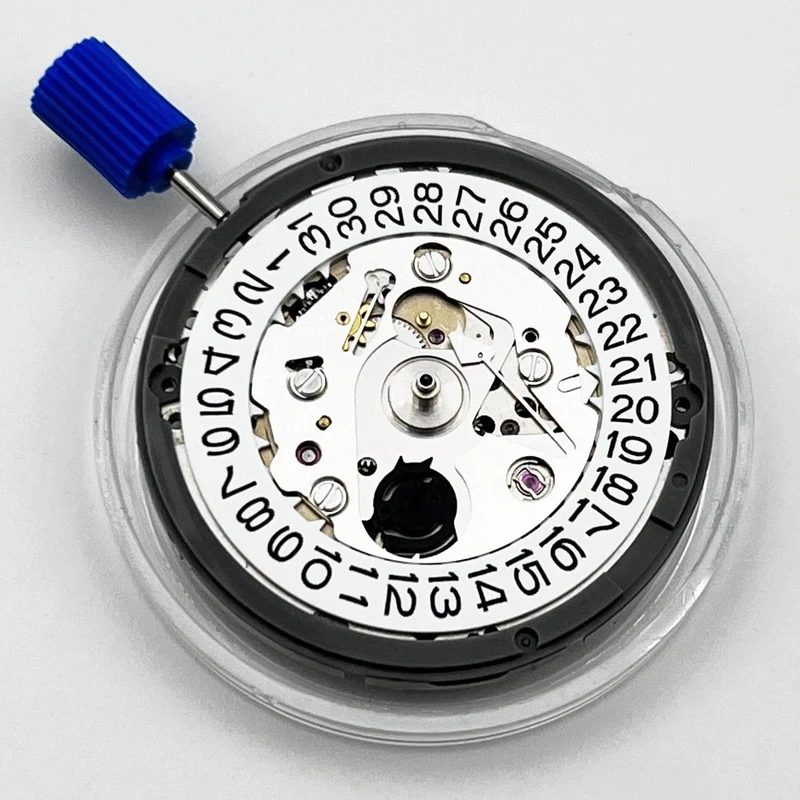 NH35 Bewegung Weiß Kalender 24 Juwelen Hohe Genauigkeit Mechanische Bewegung Uhr Zubehör Für 3/3.8 uhr Krone