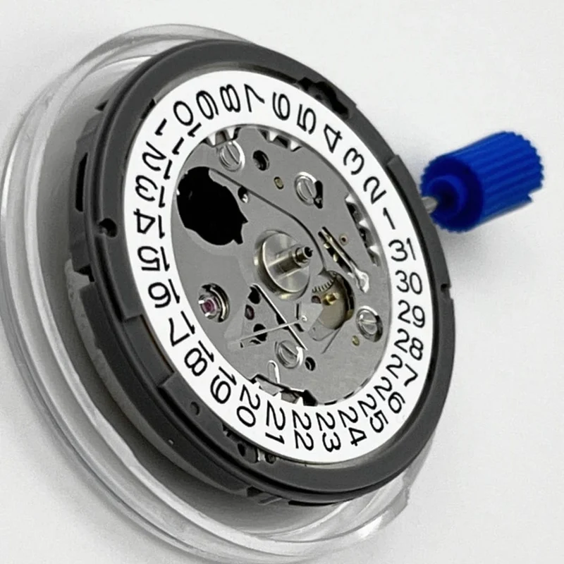 NH35 Bewegung Weiß Kalender 24 Juwelen Hohe Genauigkeit Mechanische Bewegung Uhr Zubehör Für 3/3.8 uhr Krone