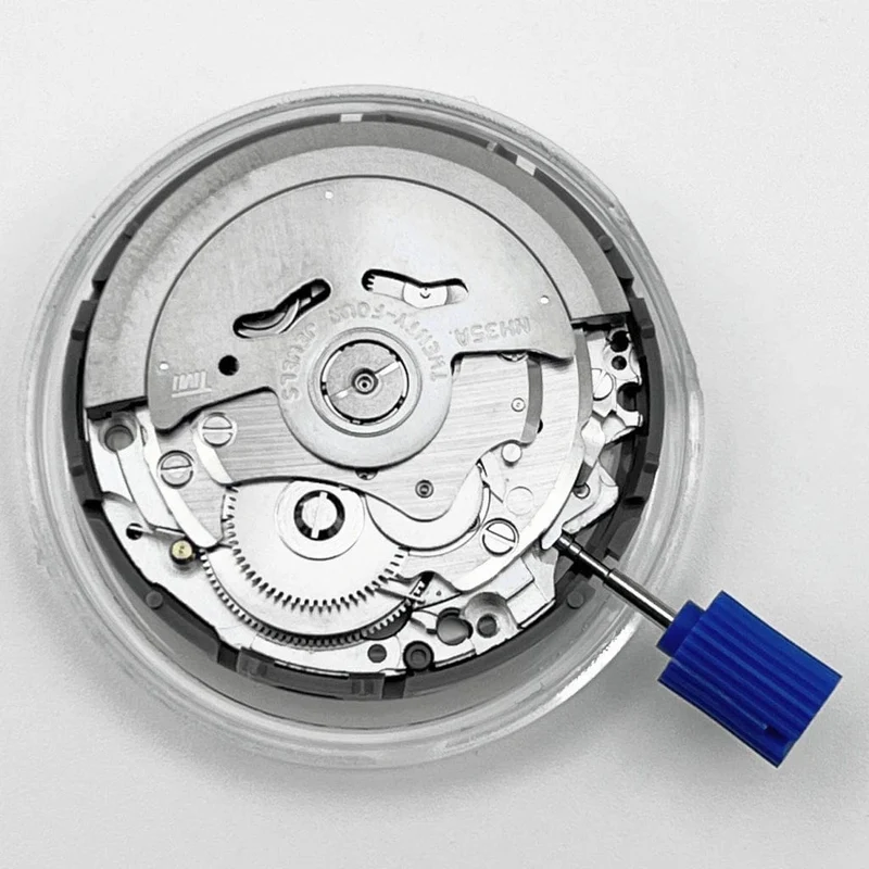 NH35 Bewegung Weiß Kalender 24 Juwelen Hohe Genauigkeit Mechanische Bewegung Uhr Zubehör Für 3/3.8 uhr Krone