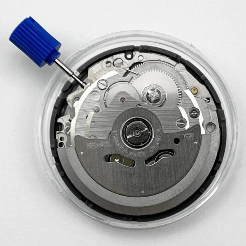 NH35 Bewegung Weiß Kalender 24 Juwelen Hohe Genauigkeit Mechanische Bewegung Uhr Zubehör Für 3/3.8 uhr Krone