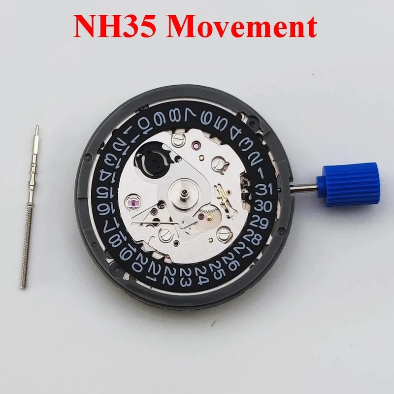 NH35 Bewegung Hohe Genauigkeit Automatische Mechanische Uhr Handgelenk Tag Datum Armbanduhren Handgelenk 3.0 oder 3.8 uhr Krone