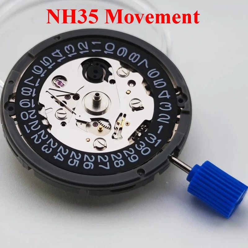 NH35 Bewegung Hohe Genauigkeit Automatische Mechanische Uhr Handgelenk Tag Datum Armbanduhren Handgelenk 3.0 oder 3.8 uhr Krone