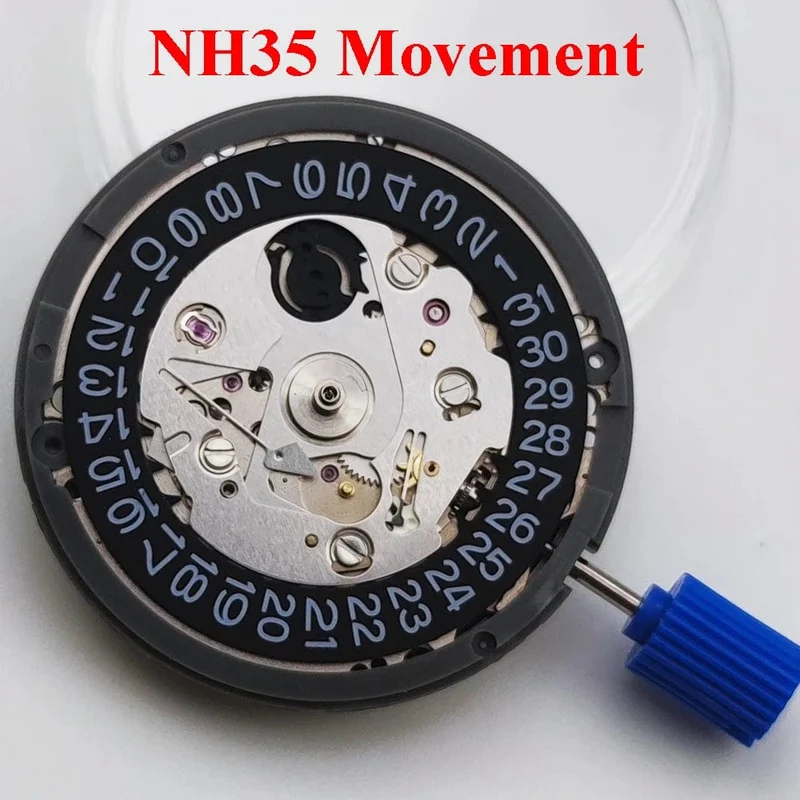 NH35 Bewegung Hohe Genauigkeit Automatische Mechanische Uhr Handgelenk Tag Datum Armbanduhren Handgelenk 3.0 oder 3.8 uhr Krone