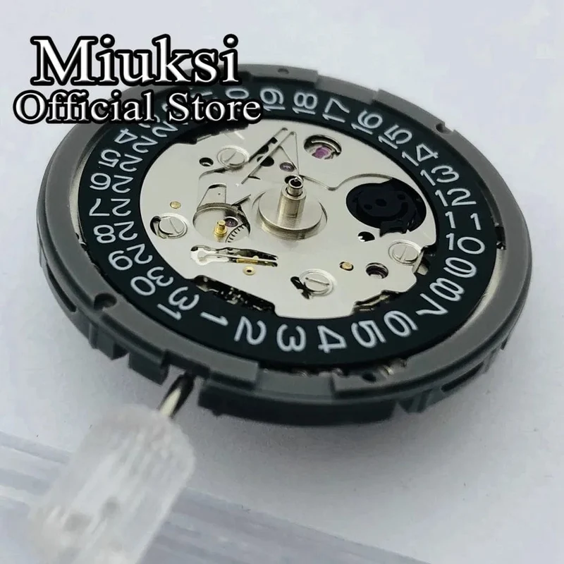 NH35-Uhrwerk, hochpräzise mechanische Automatik-Armbanduhr, schwarze Tages- und Datumseinstellung, Armbanduhren für Männer