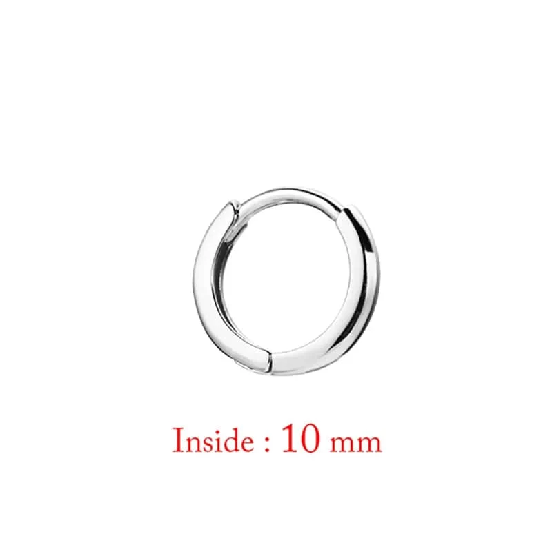 Einzelne minimale, goldfarbene, winzige Knorpel-Creolen, glänzende Ohrringe, Piercing-Accessoire, trendige kleine Huggie-Creolen für Frauen für Männer