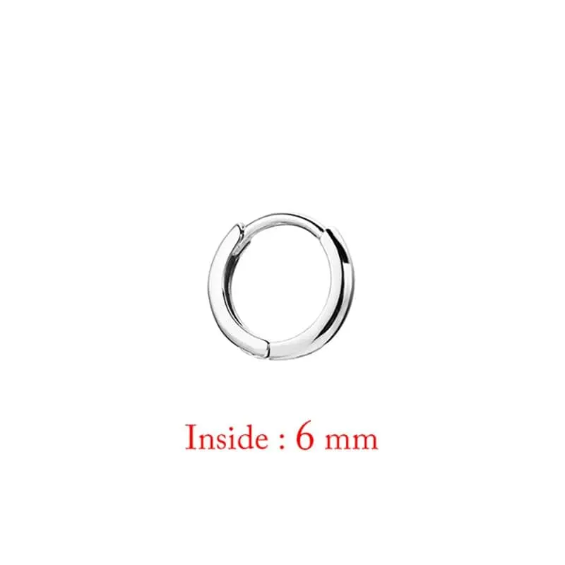 Einzelne minimale, goldfarbene, winzige Knorpel-Creolen, glänzende Ohrringe, Piercing-Accessoire, trendige kleine Huggie-Creolen für Frauen für Männer