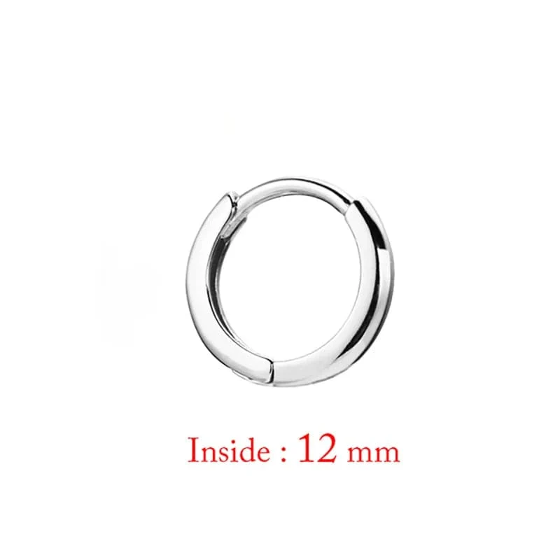 Einzelne minimale, goldfarbene, winzige Knorpel-Creolen, glänzende Ohrringe, Piercing-Accessoire, trendige kleine Huggie-Creolen für Frauen für Männer