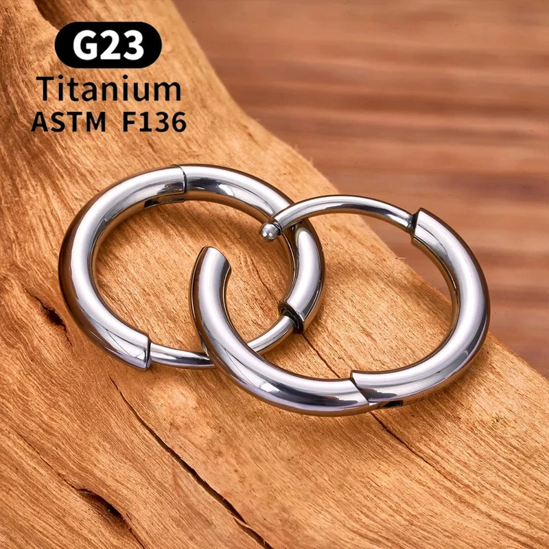 2/20 STK G23 Titan Ohrring Hoop CZ Scharniersegment runder Nasenring für Frauen Ohr Tragus Knorpel Helix Daith Piercing Schmuck