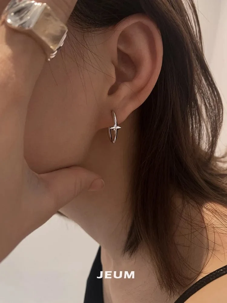 Neu 925 Sterling Silber Ohrringe Kleine Stern Ohrringe Weiblichen Charme Schmuck Geschenk